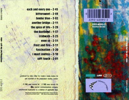Eden — Everything But the Girl back cover