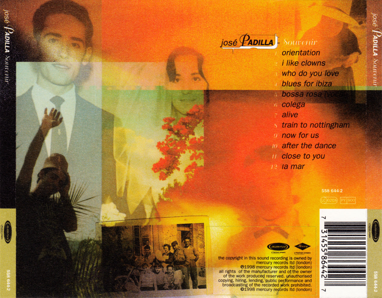 Souvenir — José Padilla back cover