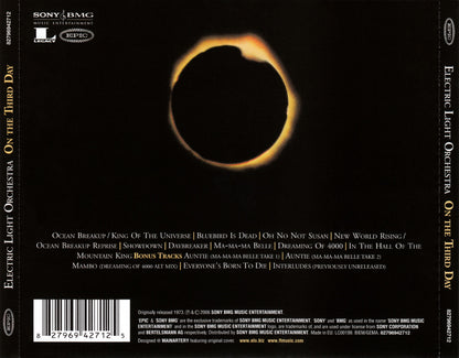 On the Third Day — Electric Light Orchestra back cover