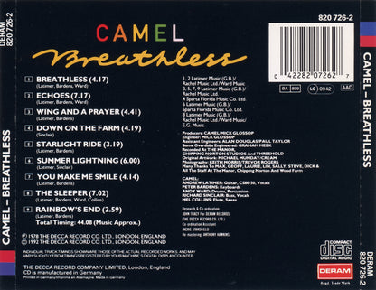 Breathless — Camel back cover