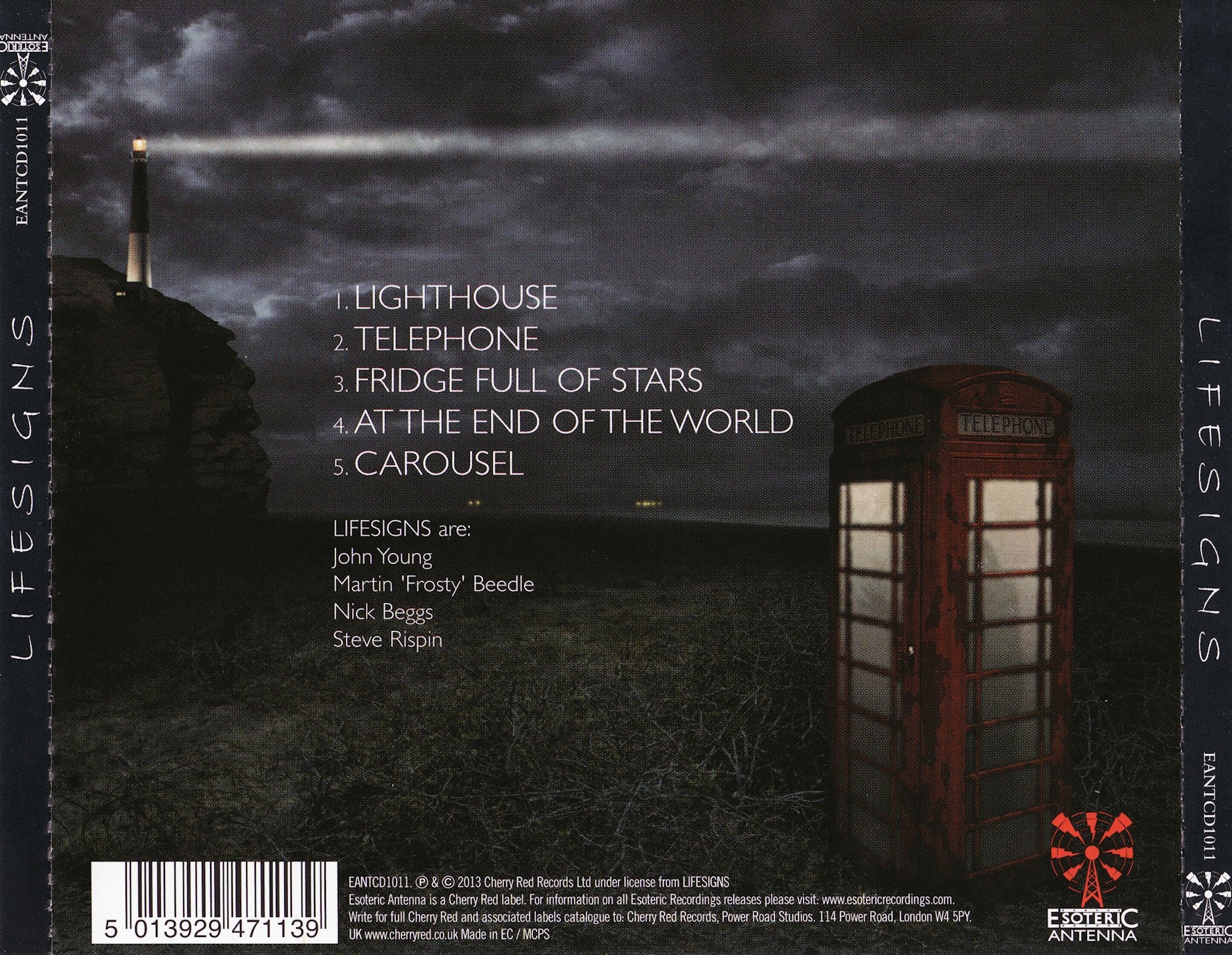 Lifesigns — Lifesigns back cover