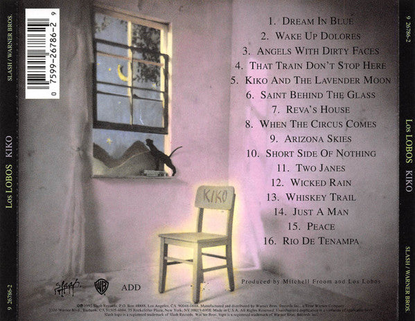Kiko — Los Lobos back cover