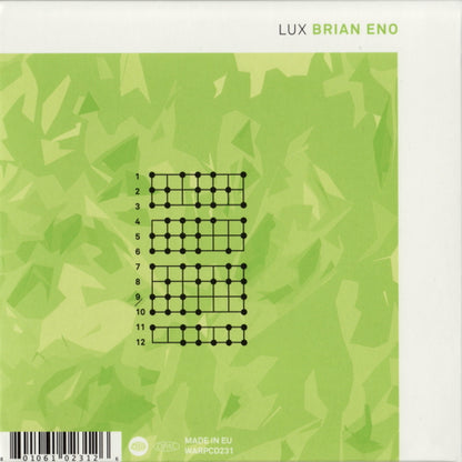 Lux — Brian Eno back cover