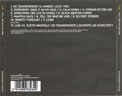 Tell 'Em Who We Are — LHB back cover