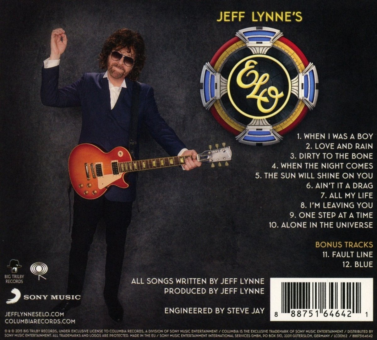 Alone in the Universe [Bonus Tracks] — Electric Light Orchestra/Jeff Lynne back cover