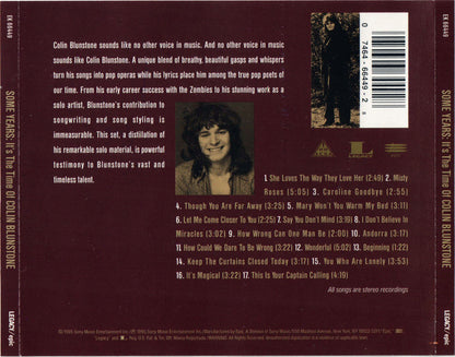 Journey — Colin Blunstone back cover