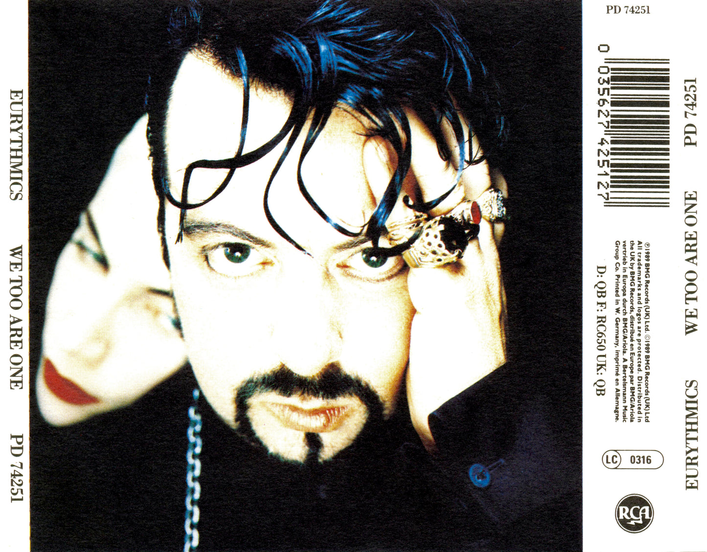 We Too Are One — Eurythmics back cover