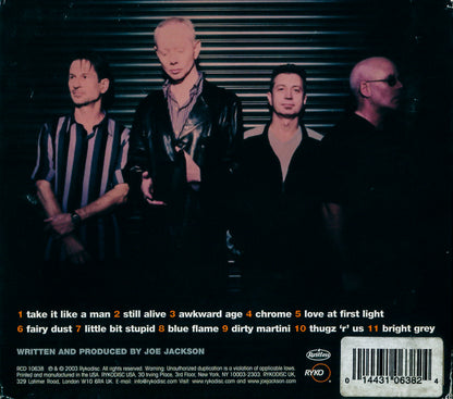 Volume 4 — Joe Jackson Band back cover