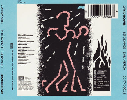 Let's Dance — David Bowie back cover