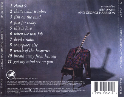 Cloud Nine — George Harrison back cover