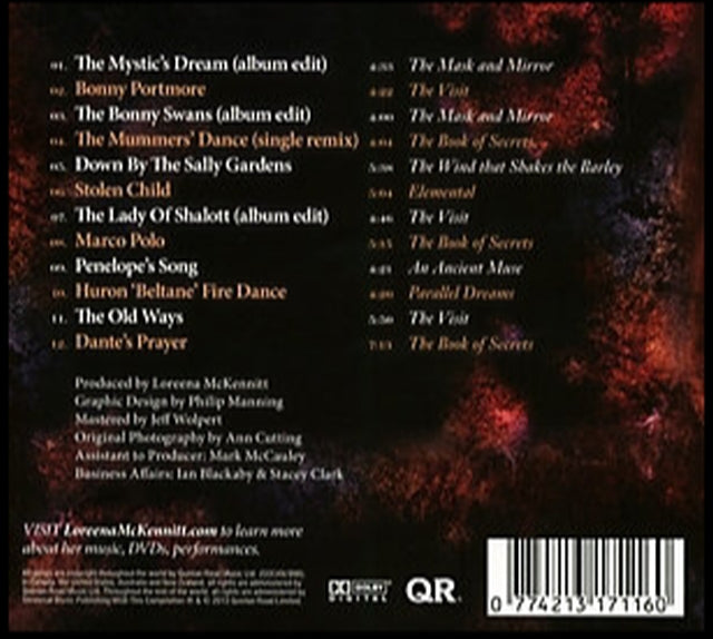 The Mask and Mirror — Loreena McKennitt back cover