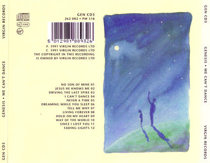 We Can't Dance — Genesis back cover