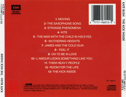 The Kick Inside — Kate Bush back cover
