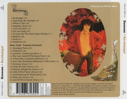 Barabajagal [Bonus Tracks] — Donovan/Jeff Beck Group back cover