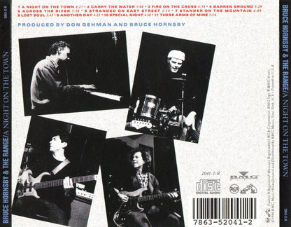 A Night on the Town — Bruce Hornsby & The Range back cover