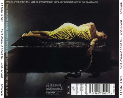 The Bride Stripped Bare — Bryan Ferry back cover