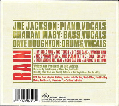 Rain — Joe Jackson back cover
