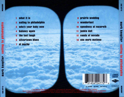 Sailing to Philadelphia — Aubrey Haynie/Mark Knopfler back cover