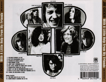 With a Little Help from My Friends — Joe Cocker back cover