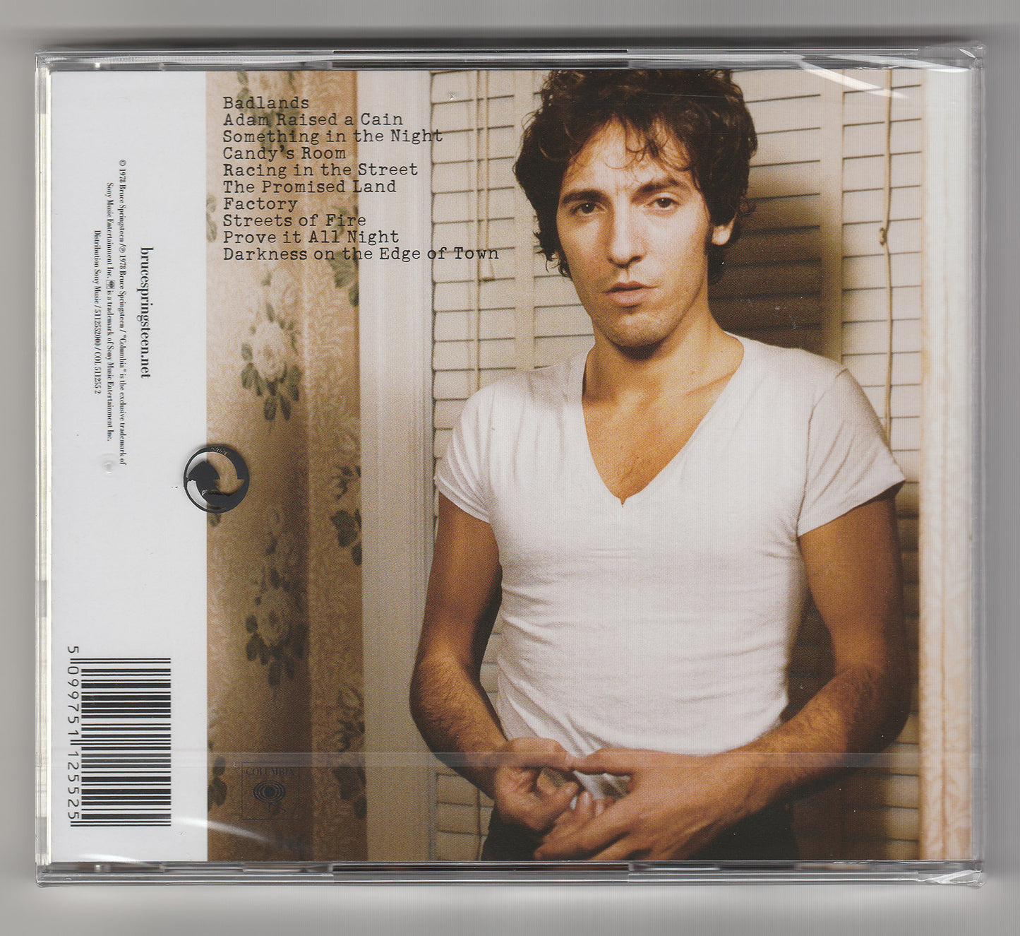Darkness on the Edge of Town — Bruce Springsteen back cover