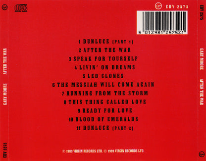 After the War â€” Gary Moore back cover