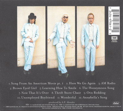Songs from an American Movie, Vol. 1: Learning How to Smile — Everclear back cover