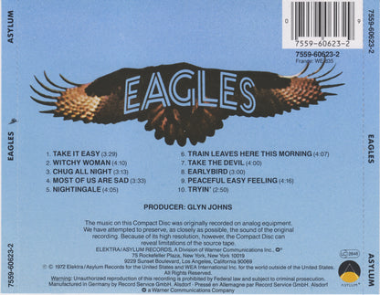 Eagles — Eagles back cover