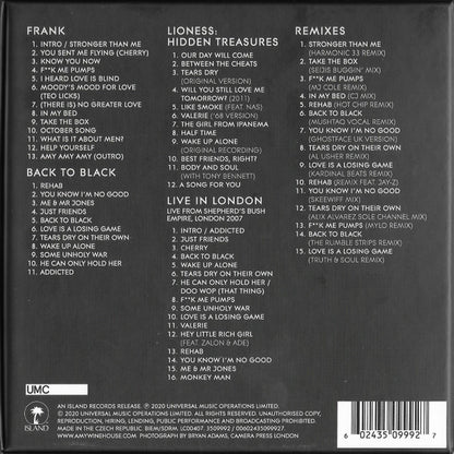 The Collection — Amy Winehouse back cover