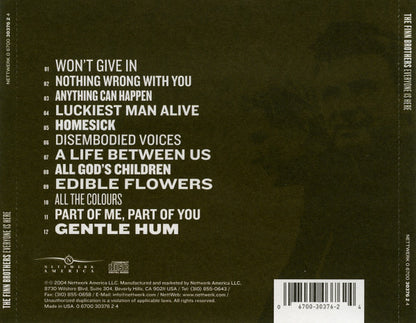 Everyone Is Here — Finn Brothers back cover