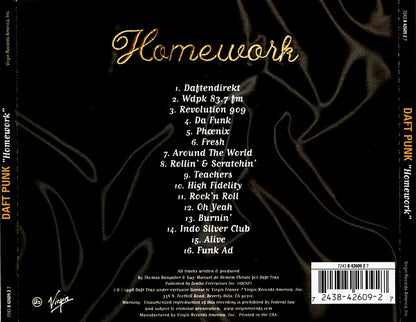 Homework — Daft Punk back cover