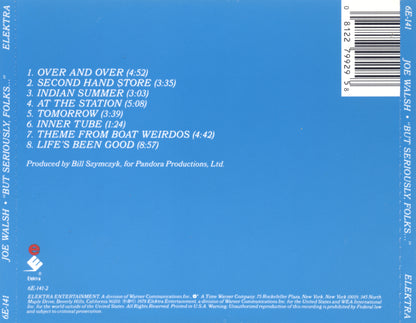 But Seriously, Folks... — Joe Walsh back cover