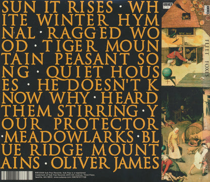 Fleet Foxes â€” Fleet Foxes back cover