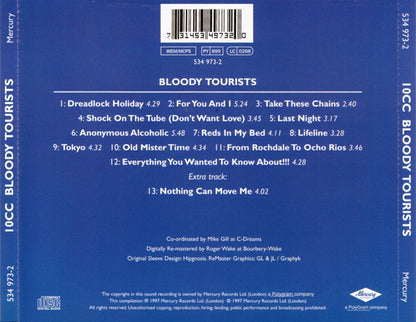 Bloody Tourists — 10cc back cover