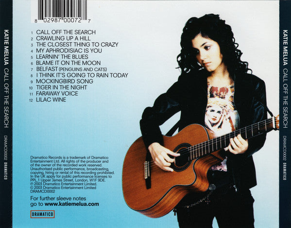 Call off the Search â€” Katie Melua back cover