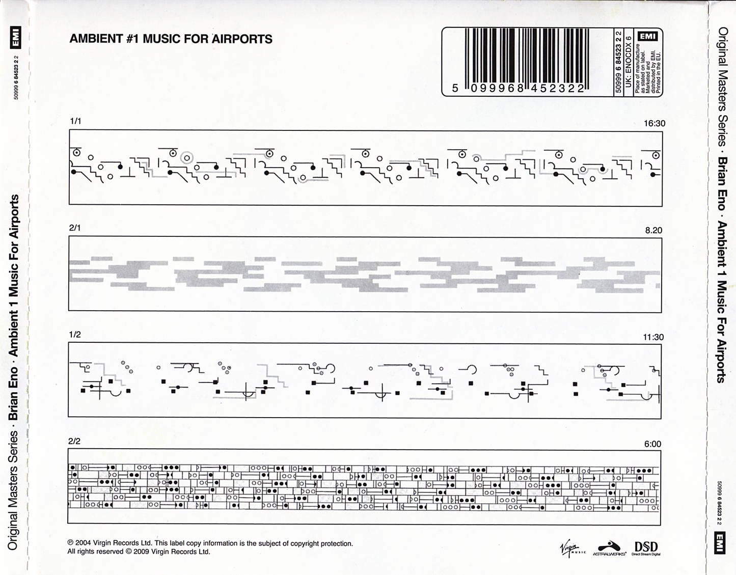 Ambient 1: Music for Airports — Brian Eno back cover