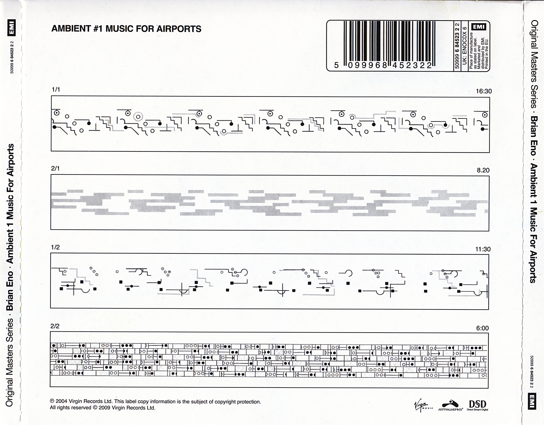 Ambient 1: Music for Airports — Brian Eno back cover