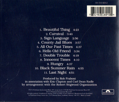 No Reason to Cry — Eric Clapton back cover