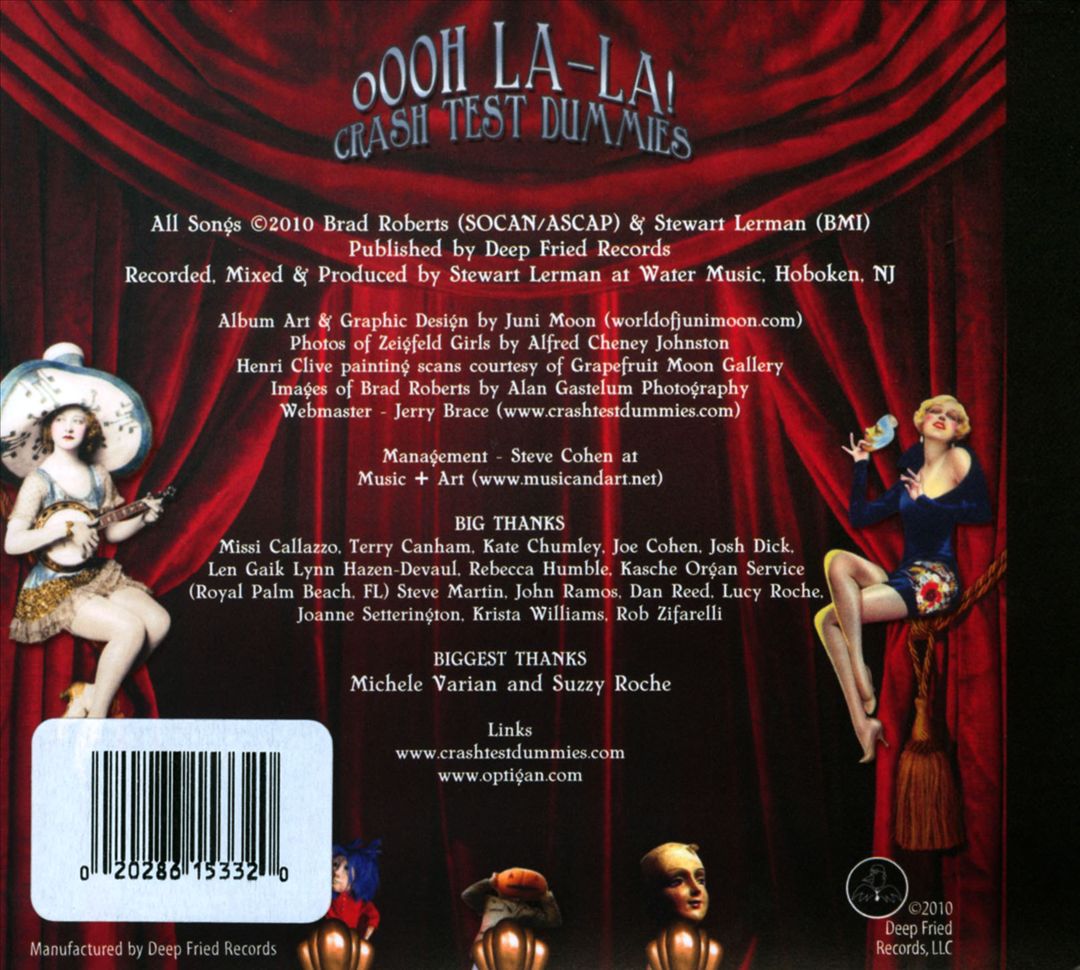 Oooh La-La! — Crash Test Dummies back cover