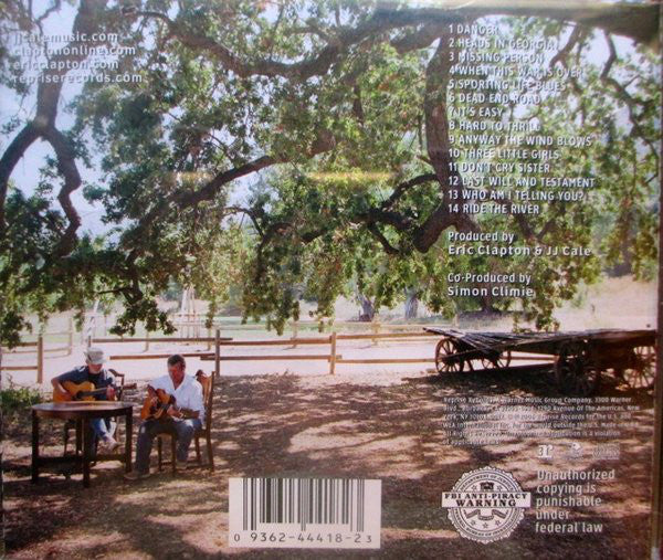 The Road to Escondido — Eric Clapton/J.J. Cale back cover
