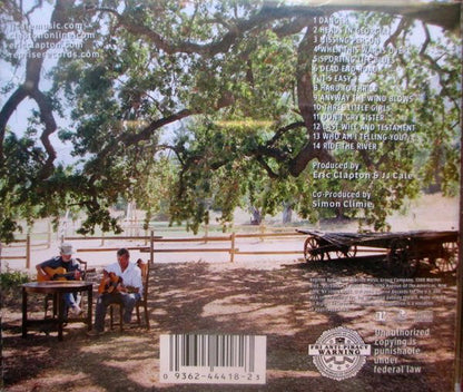 The Road to Escondido — Eric Clapton/J.J. Cale back cover