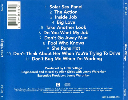 Little Village — Little Village back cover