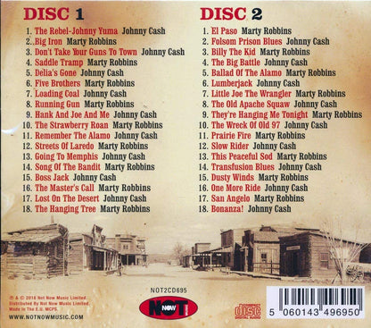 Gunfighter Ballads & More — Johnny Cash/Marty Robbins back cover