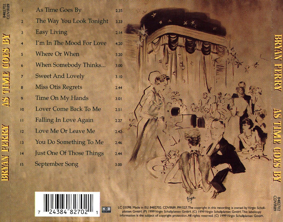As Time Goes By — Bryan Ferry back cover