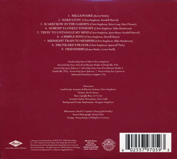 From A Room: Volume 2 — Chris Stapleton back cover