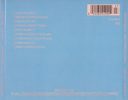 Brothers in Arms — Dire Straits back cover