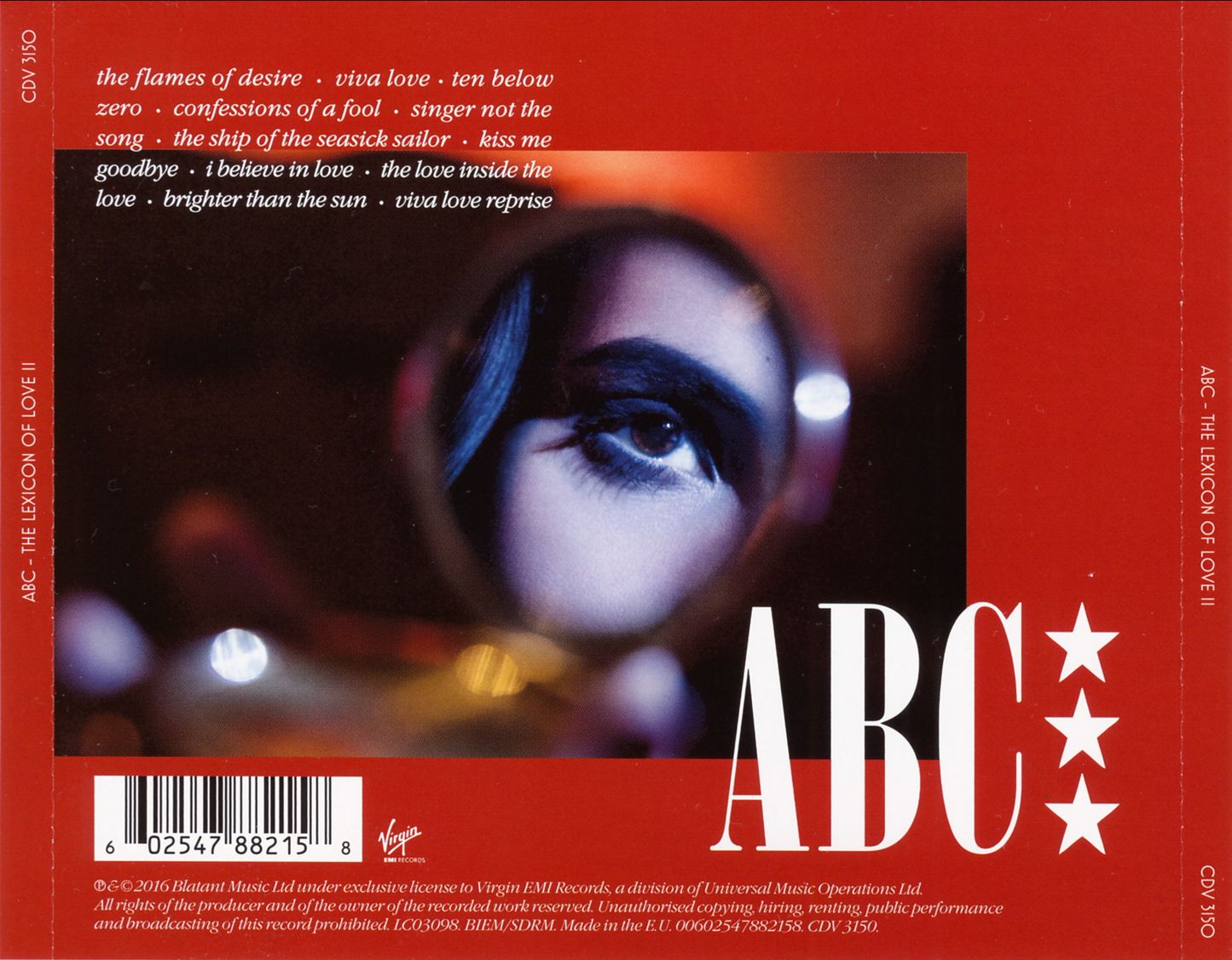 The Lexicon of Love II — ABC back cover