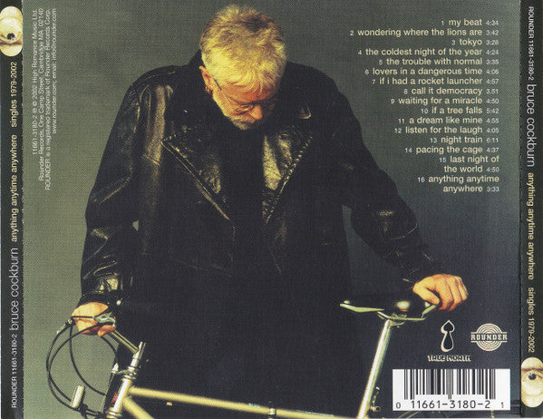 Anything Anytime Anywhere (Singles 1979-2002) — Bruce Cockburn back cover