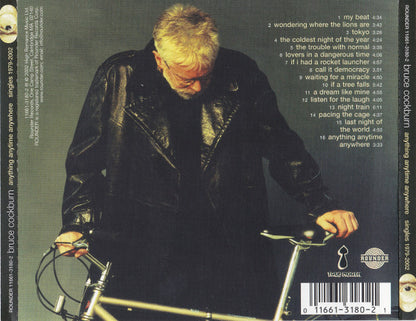 Anything Anytime Anywhere (Singles 1979-2002) — Bruce Cockburn back cover